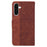 For Samsung Galaxy A18 5G / A17 5G / A17 4G / A26 5G Case Geometry Pattern Leather Wallet Phone Cover with Wrist Strap - Brown - 7