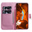 For Samsung Galaxy A56 5G  /  A36 5G Wallet Case Pattern Print Leather Phone Cover - Pink Flower - 2