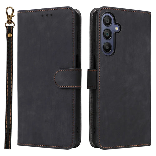 For Samsung Galaxy A26 5G Wallet Case RFID Blocking PU Leather Cover Stand View - Black - 1