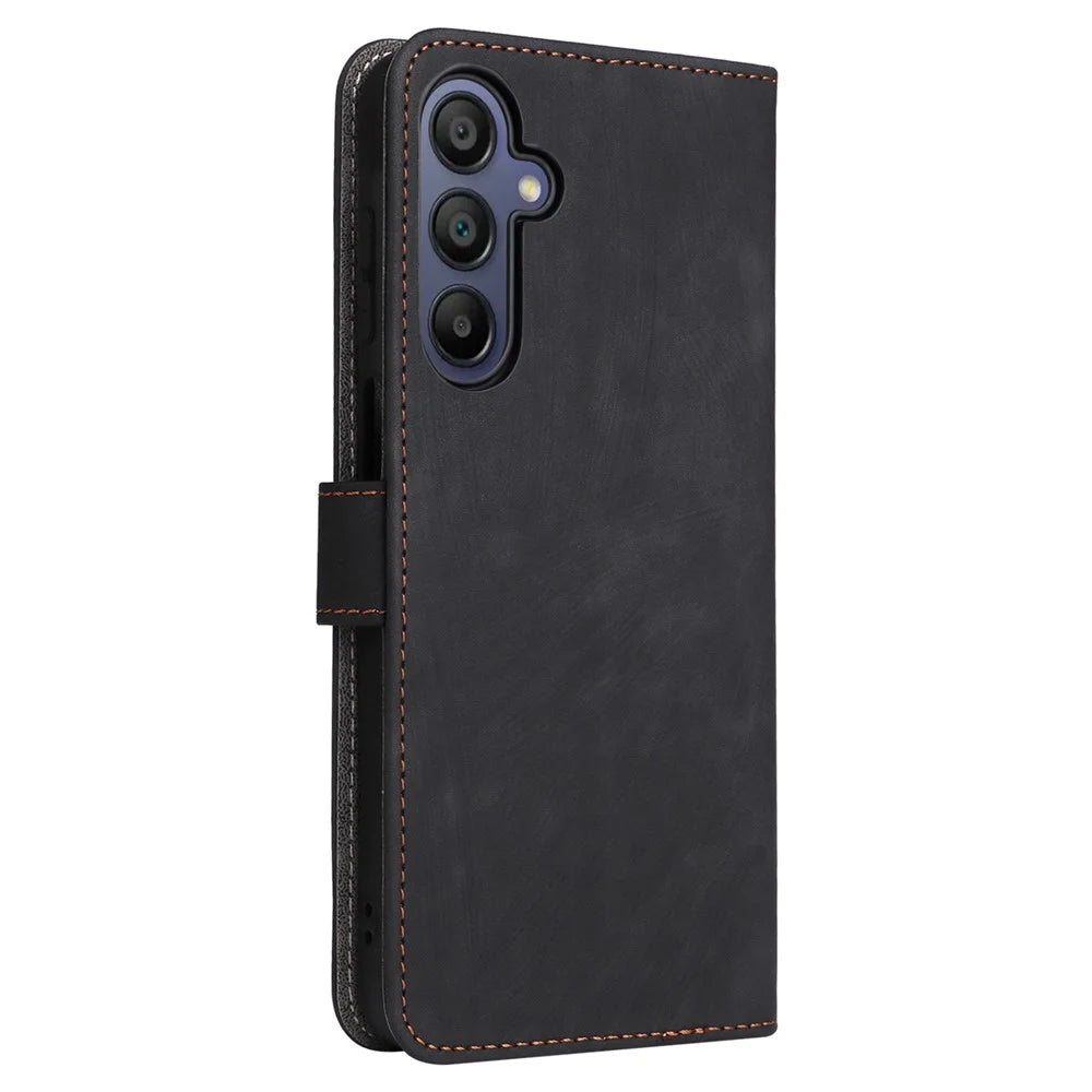 For Samsung Galaxy A26 5G Wallet Case RFID Blocking PU Leather Cover Stand View - Black - 7