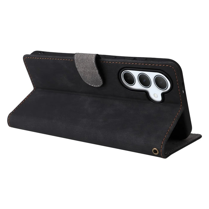 For Samsung Galaxy A56 5G Wallet Case RFID Blocking PU Leather Cover Stand View - Black - 4