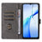 For Oukitel C57 Pro / C57s Wallet Case RFID Blocking PU Leather Cover Stand View - Black - 2