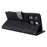 For Oukitel C57 Pro / C57s Wallet Case RFID Blocking PU Leather Cover Stand View - Black - 4