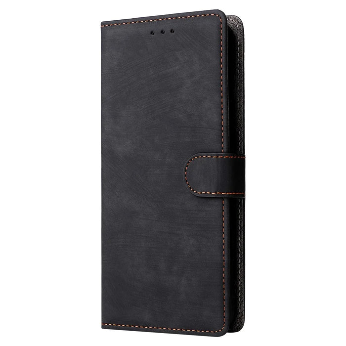 For Oukitel C57 Pro / C57s Wallet Case RFID Blocking PU Leather Cover Stand View - Black - 7