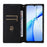 For Oukitel C57 Pro / C57s Wallet Case Rhombus Imprinted Leather Phone Cover - Silver - 2