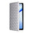 For Oukitel C57 Pro / C57s Wallet Case Rhombus Imprinted Leather Phone Cover - Silver - 6