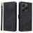For Blackview Shark 9 5G Wallet Case RFID Blocking PU Leather Cover Stand View - Black - 1