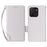 For TCL 503 Case with Wrist Strap Litchi Texture PU Leather Wallet Phone Cover - White - 1