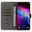 For TCL 503 Wallet Case RFID Blocking PU Leather Cover Stand View - Black - 2