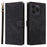 For Meizu Note 21 / Ulefone Note 20 Pro Wallet Case RFID Blocking PU Leather Cover Stand View - Black - 1
