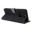 For Meizu Note 21 / Ulefone Note 20 Pro Wallet Case RFID Blocking PU Leather Cover Stand View - Black - 5