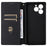 For Meizu Note 21 / Ulefone Note 20 Pro Wallet Case Rhombus Imprinted Leather Phone Cover - Red - 3