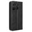 For TCL 503 Leather Case Wallet Stand Retro Texture Phone Cover - Black - 7