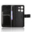 For TCL 503 Case Crazy Horse Texture PU Leather Phone Wallet Cover - Black - 2