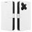 For TCL 503 Case PU Leather Diamond Texture Wallet Phone Cover - White - 1