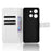 For TCL 503 Case PU Leather Diamond Texture Wallet Phone Cover - White - 2