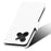 For TCL 503 Case PU Leather Diamond Texture Wallet Phone Cover - White - 6