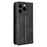 For Meizu Note 21 / Ulefone Note 20 Pro Leather Case Wallet Stand Retro Texture Phone Cover - Black - 7