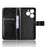 For Blackview Shark 9 5G Case Crazy Horse Texture PU Leather Phone Wallet Cover - Black - 2