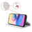 For Samsung Galaxy A36 5G Case PU Leather Diamond Texture Wallet Phone Cover - White - 5