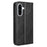 For Samsung Galaxy A56 5G Leather Case Wallet Stand Retro Texture Phone Cover - Black - 7