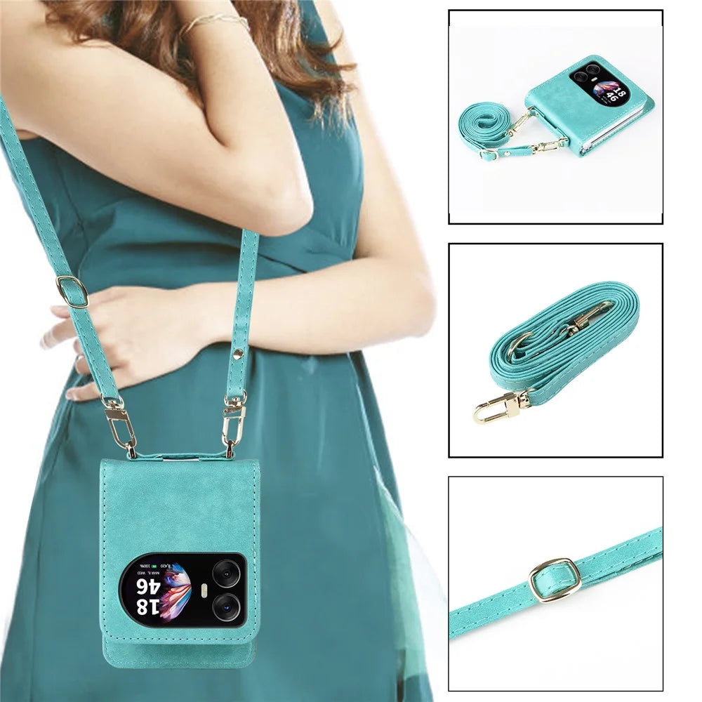 For Blackview Hero 10 4G Case Card Slots Leather Phone Cover with Lanyard - Green - 5