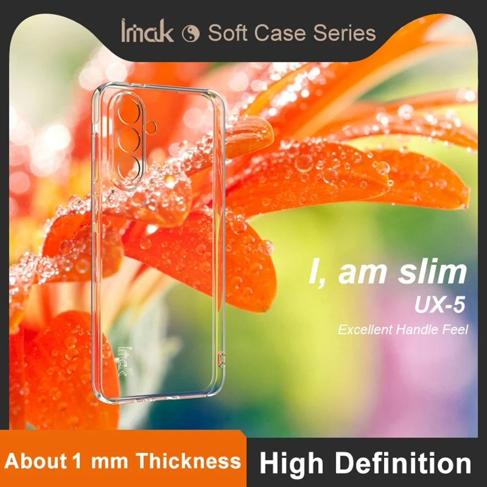 IMAK UX-5 Series Phone Cover for Samsung Galaxy A56 5G Clear Case Shockproof TPU Slim Phone Back Cover - 4