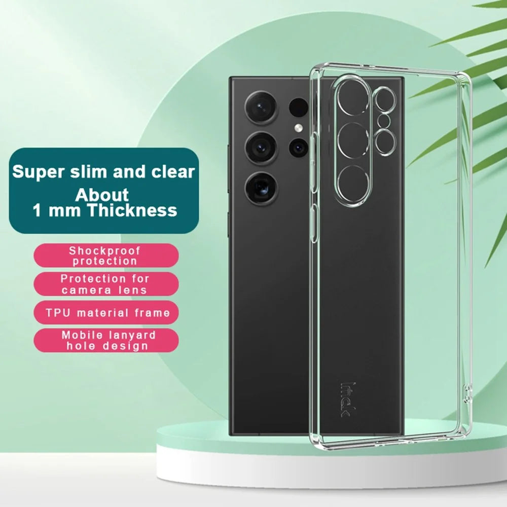 IMAK UX-5 Series Phone Cover for Samsung Galaxy S25 Ultra Case Shockproof TPU Clear Slim Phone Back Cover - 3