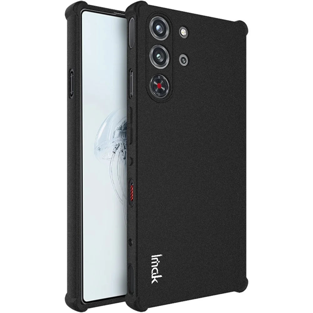 IMAK For ZTE nubia Red Magic 10S Pro+ 5G / 10S Pro 5G / 10 Pro+ 5G / 10 Pro 5G Case TPU Phone Cover Airbag Shockproof Protection - Black - 1
