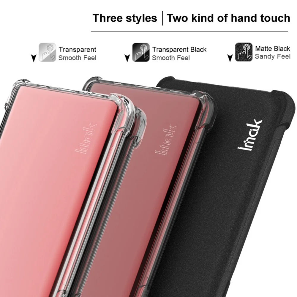 IMAK For ZTE nubia Red Magic 10S Pro+ 5G / 10S Pro 5G / 10 Pro+ 5G / 10 Pro 5G Case TPU Phone Cover Airbag Shockproof Protection - Black - 6