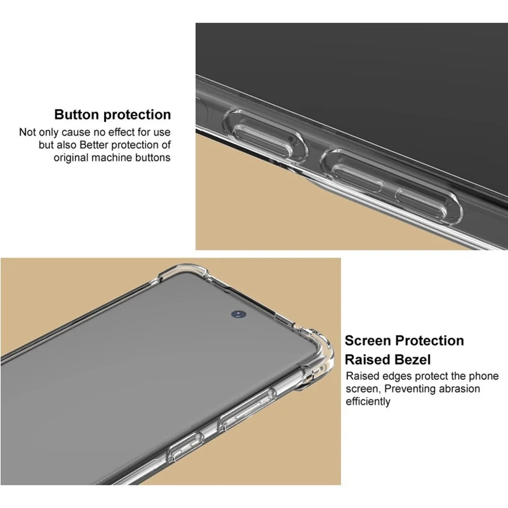 IMAK For ZTE nubia Red Magic 10S Pro+ 5G / 10S Pro 5G / 10 Pro+ 5G / 10 Pro 5G Case TPU Phone Cover Airbag Shockproof Protection - Black - 7