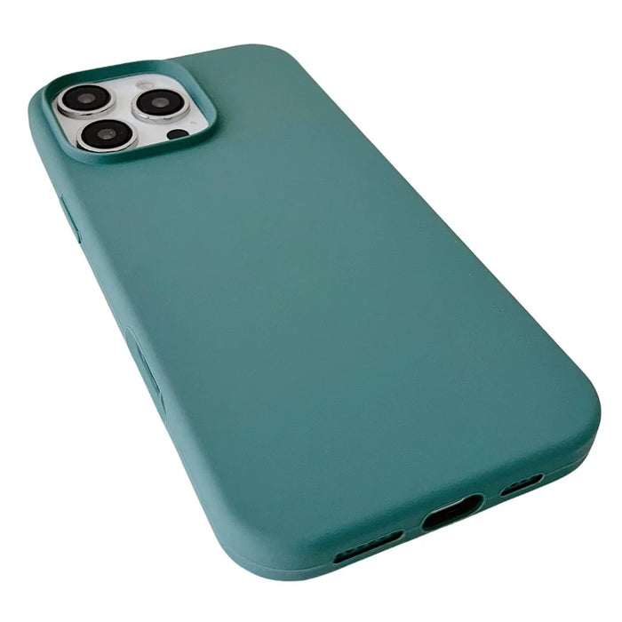 For iPhone 16 Pro Max Case Silicone Shockproof Phone Protective Cover Shell - Green - 4
