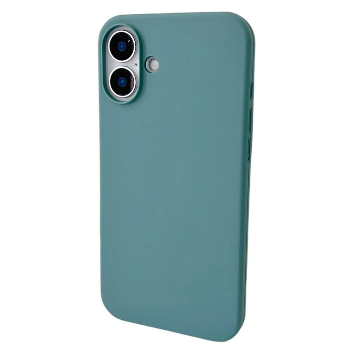 For iPhone 16 Case Silicone Shockproof Phone Protective Cover Shell - Green - 2