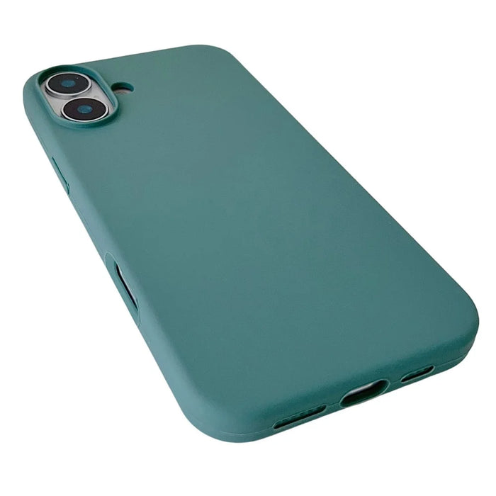 For iPhone 16 Case Silicone Shockproof Phone Protective Cover Shell - Green - 4
