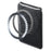 DENIOR V14 Magnetic Card Holder Genuine Cow Leather Phone Back Card Case - Black - 2