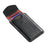 DENIOR V14 Magnetic Card Holder Genuine Cow Leather Phone Back Card Case - Black - 7