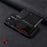 DENIOR D22 For iPhone 16 Pro Max Case Detachable Card Bag Rotary Kickstand Genuine Cow Leather Phone Back Cover - Black - 7