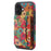 D16 For iPhone 16 Plus Magnetic Case Detachable Card Bag Flower Leather Back Cover - Green - 5