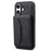 DENIOR D17 For iPhone 16 Case Compatible with MagSafe Card Bag Phone Cover - Black - 5