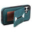 DENIOR D18 For iPhone 16 Plus Case Ring Kickstand Leather PC TPU Phone Cover Card Holder - Blue - 4