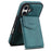 DENIOR D20 For iPhone 16 Plus Case Detachable Card Bag Rotary Kickstand Leather+PC+TPU Cover - Blue - 2