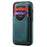 DENIOR D20 For iPhone 16 Plus Case Detachable Card Bag Rotary Kickstand Leather+PC+TPU Cover - Blue - 5