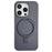 For iPhone 15 Pro Max Case Compatible with MagSafe Silicone Phone Back Cover with Kickstand - Grey - 1