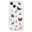 For iPhone 14 Case Anti Drop TPU Phone Back Cover Epoxy Glitter Butterfly - Blue - 1