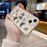 For iPhone 14 Case Anti Drop TPU Phone Back Cover Epoxy Glitter Butterfly - Blue - 5
