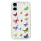 For iPhone 16 Case Anti Drop TPU Phone Back Cover Epoxy Glitter Butterfly - Pink - 1