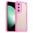 For Samsung Galaxy S24 FE Case PC+TPU Frosted Phone Back Cover - Pink - 1