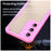 For Samsung Galaxy S24 FE Case PC+TPU Frosted Phone Back Cover - Pink - 3