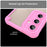 For Samsung Galaxy S24 FE Case PC+TPU Frosted Phone Back Cover - Pink - 6