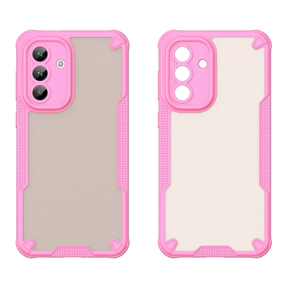 For Samsung Galaxy A36 5G Case PC+TPU Frosted Phone Back Cover - Pink - 2
